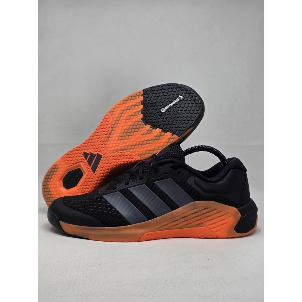 Adidas Dropset 4 Power Training Shoes Black Orange Mens Size 13.5 JR4677 New